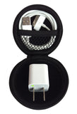 CASEBUDi - Small case for your Earbuds, iPod Shuffle, iPhone Charger, Coins, or small Bluetooth headset