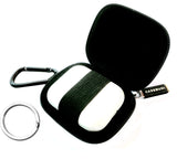 CASEBUDi Tough Travel Case for Apple AirPods | Key Ring and Carabineer Included | Use as Keychain