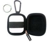 CASEBUDi Tough Travel Case for Apple AirPods | Key Ring and Carabineer Included | Use as Keychain