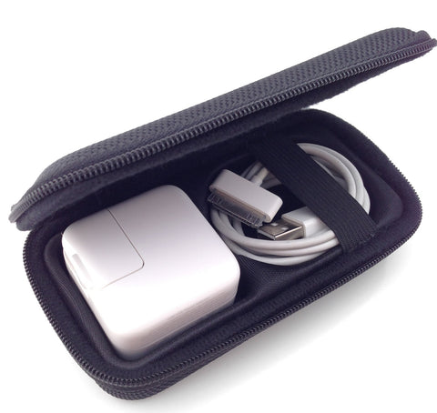CASEBUDi iPad Charger Travel Case - Black