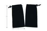 Premium Soft Sunglasses Case - 2 Pack - Thick Sofa Velvet with Silky Satin Lining