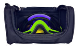 CASEBUDi Rugged Goggle Case - Ballistic Nylon - Room for Ski, Snowboard, VR, Night Vision, ATV, Motocross, Paintball, Safety, or other Goggles and Gear